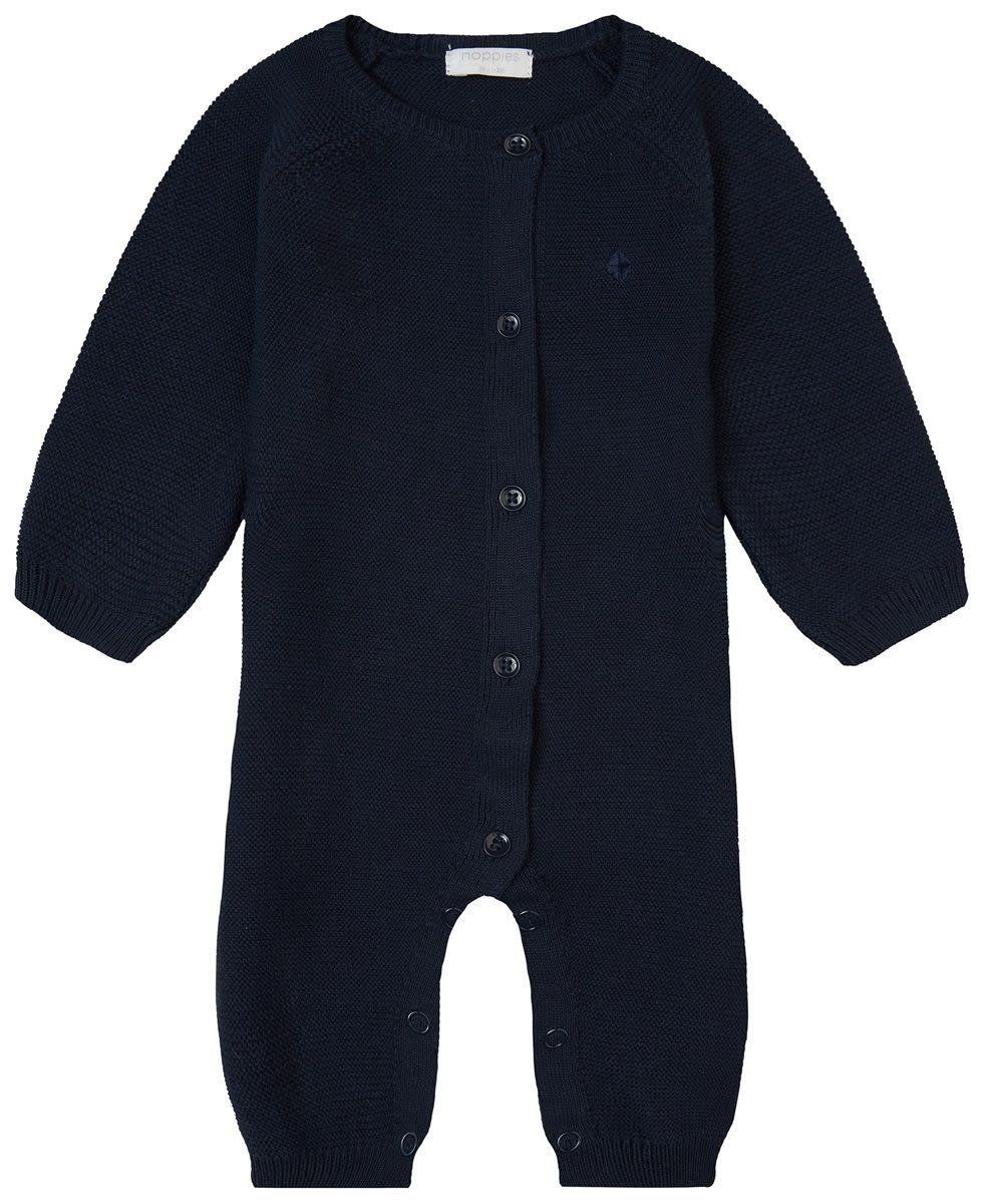Unisex Playsuit Monrovia Long Sleeve Navy Size 68 (4-6months)