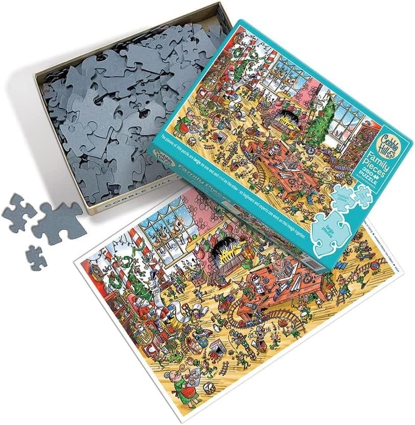 Cobble Hill Family Puzzle 350pc Elves at Work