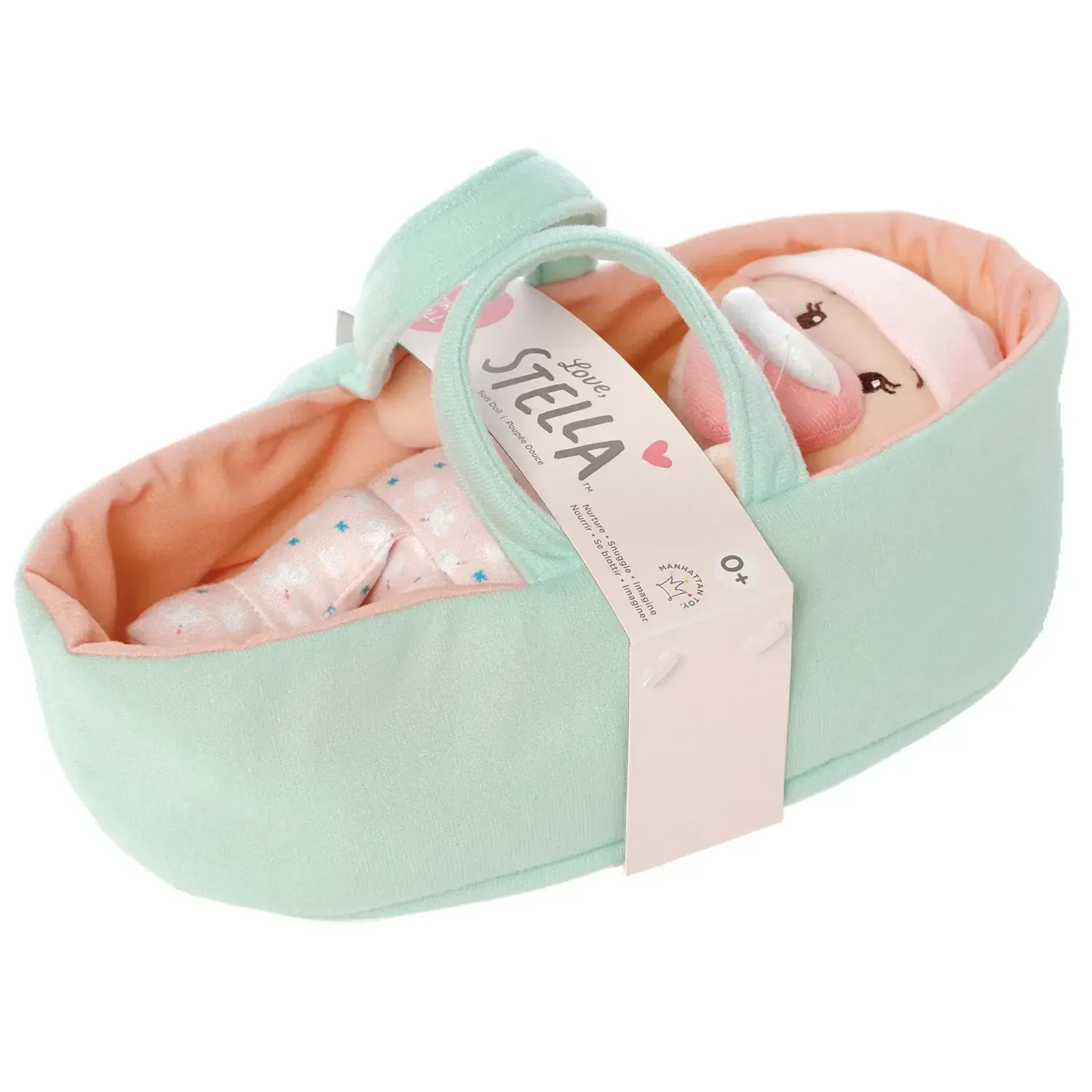 Love, Stella My First Doll Peach &amp; Bassinet