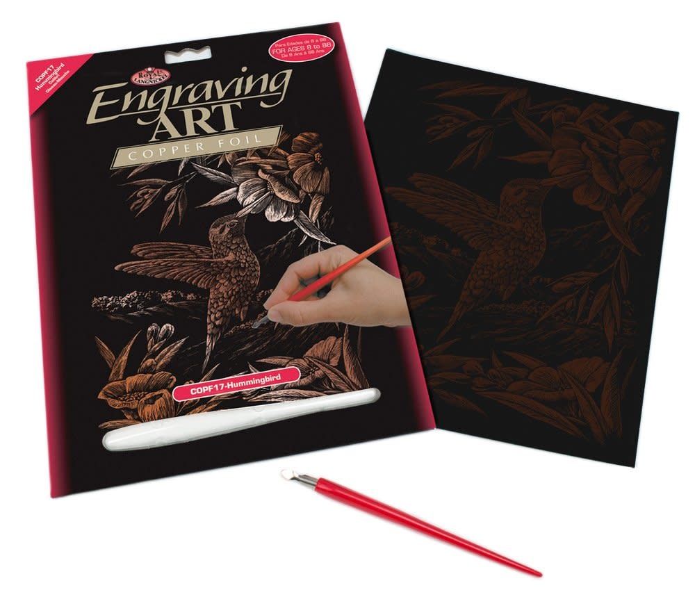 Engraving Art Copper Foil Humming Bird