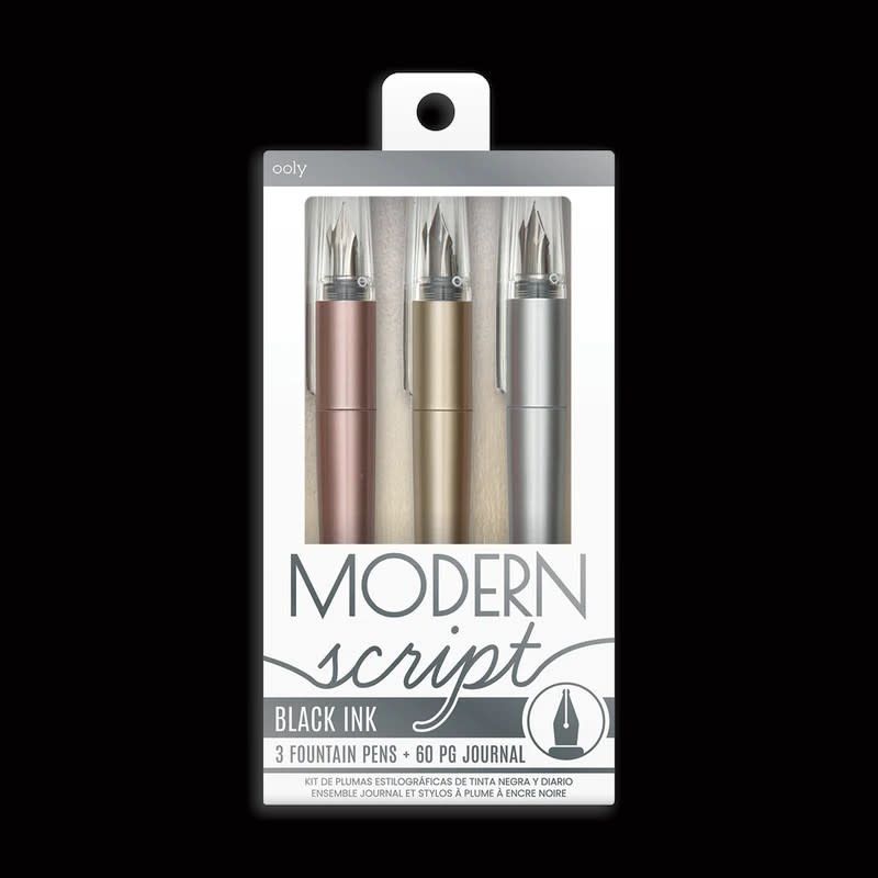 Modern Script Fountain Pens &amp; Journal