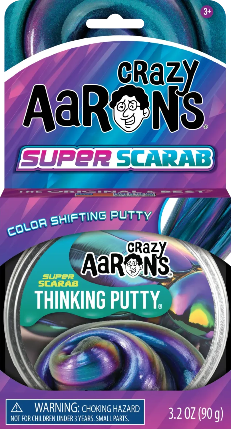 Crazy Aaron&#39;s Thinking Putty Color Shifting Super Scarab