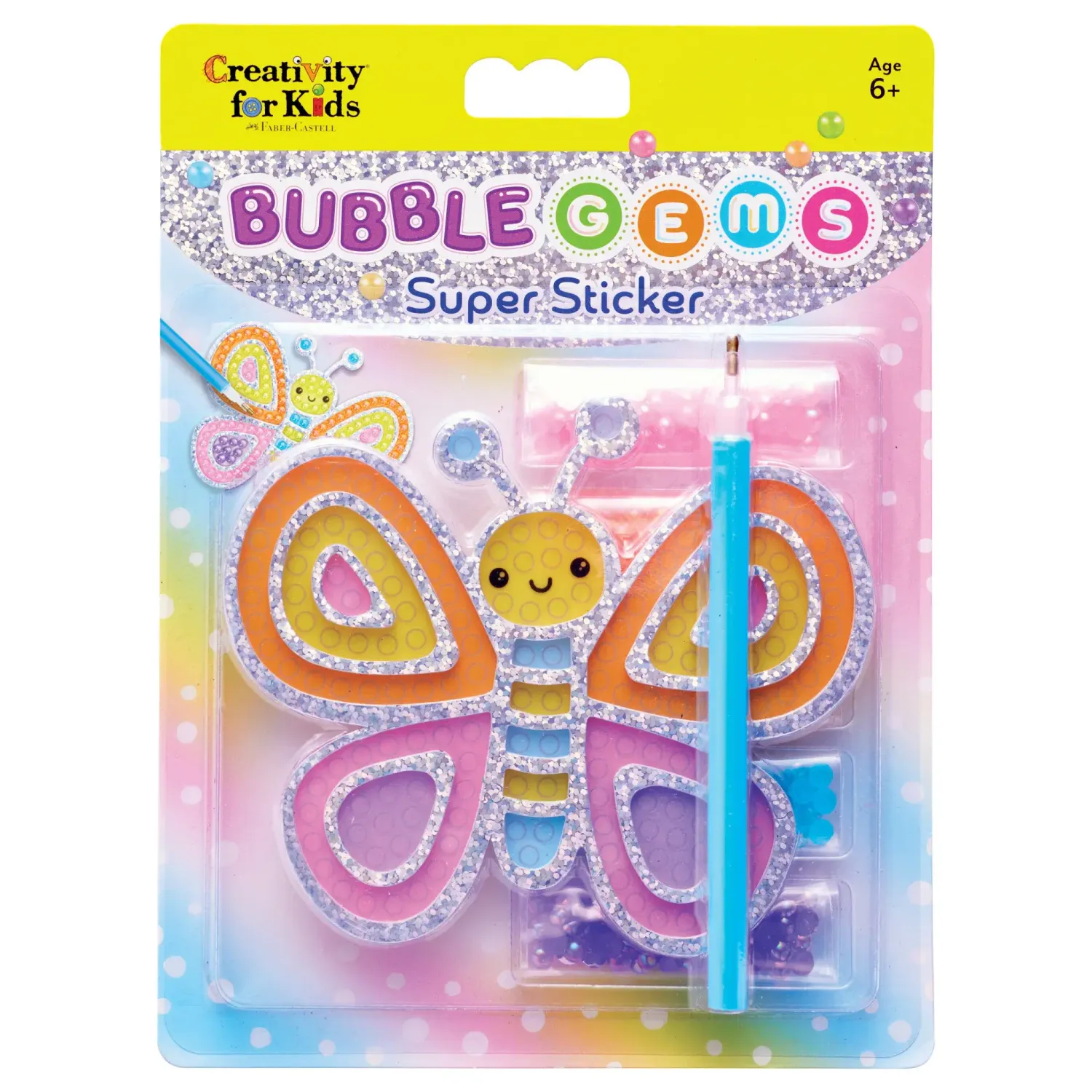 Creativity for Kids Bubble Gems Super Stickers: Butterfly
