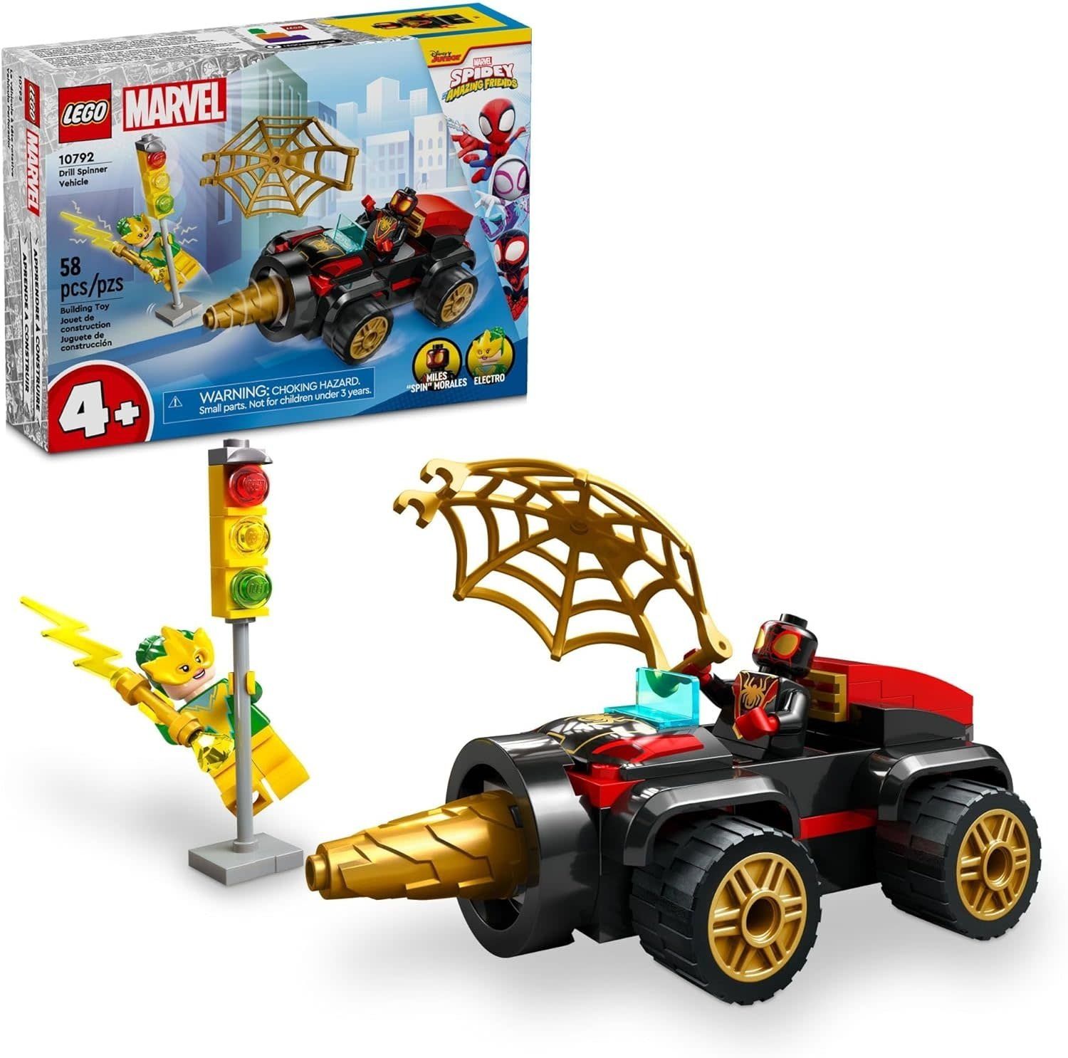 Lego Spidey Drill Spinner Vehicle