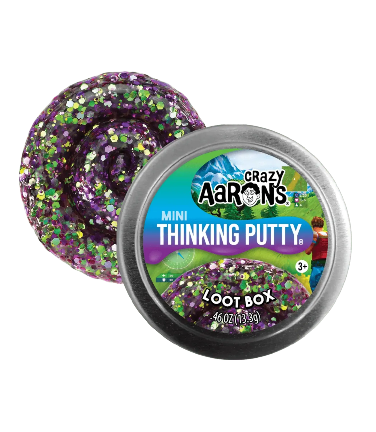 Crazy Aaron&#39;s Thinking Putty Mini Tin Loot Box