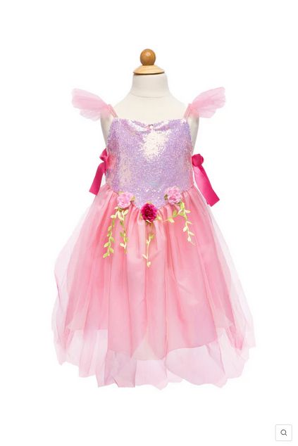 Great Pretenders Costume Pink Sequins Fairy Tunic Size 5-6