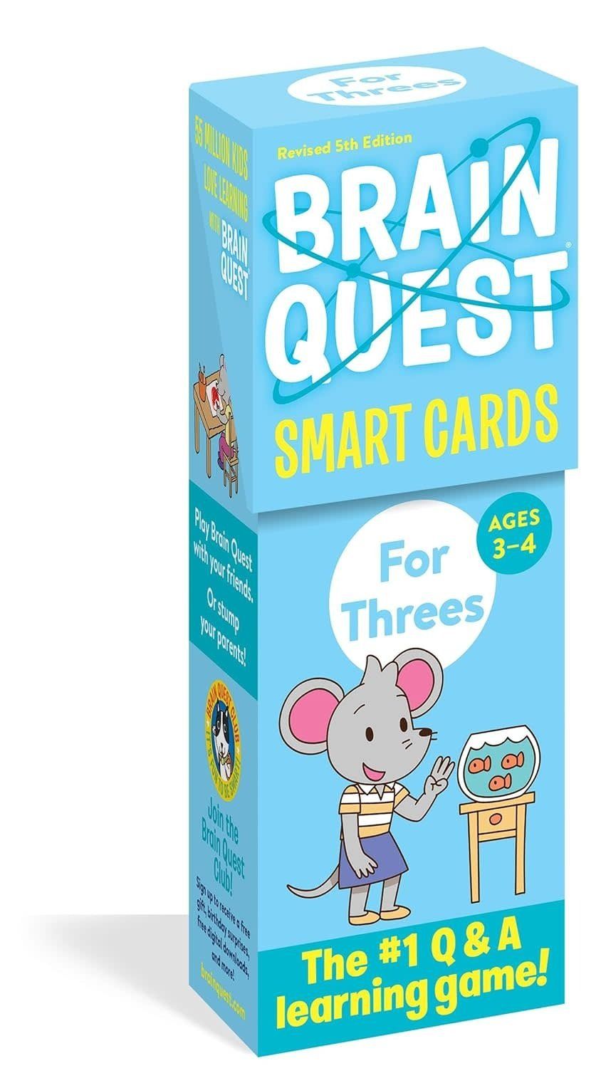 Brain Quest Smart Cards For Threes Ages 3-4