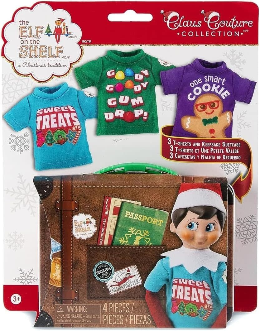 Elf on the Shelf Claus Couture Collection Sweet Treats Tees 3 pack