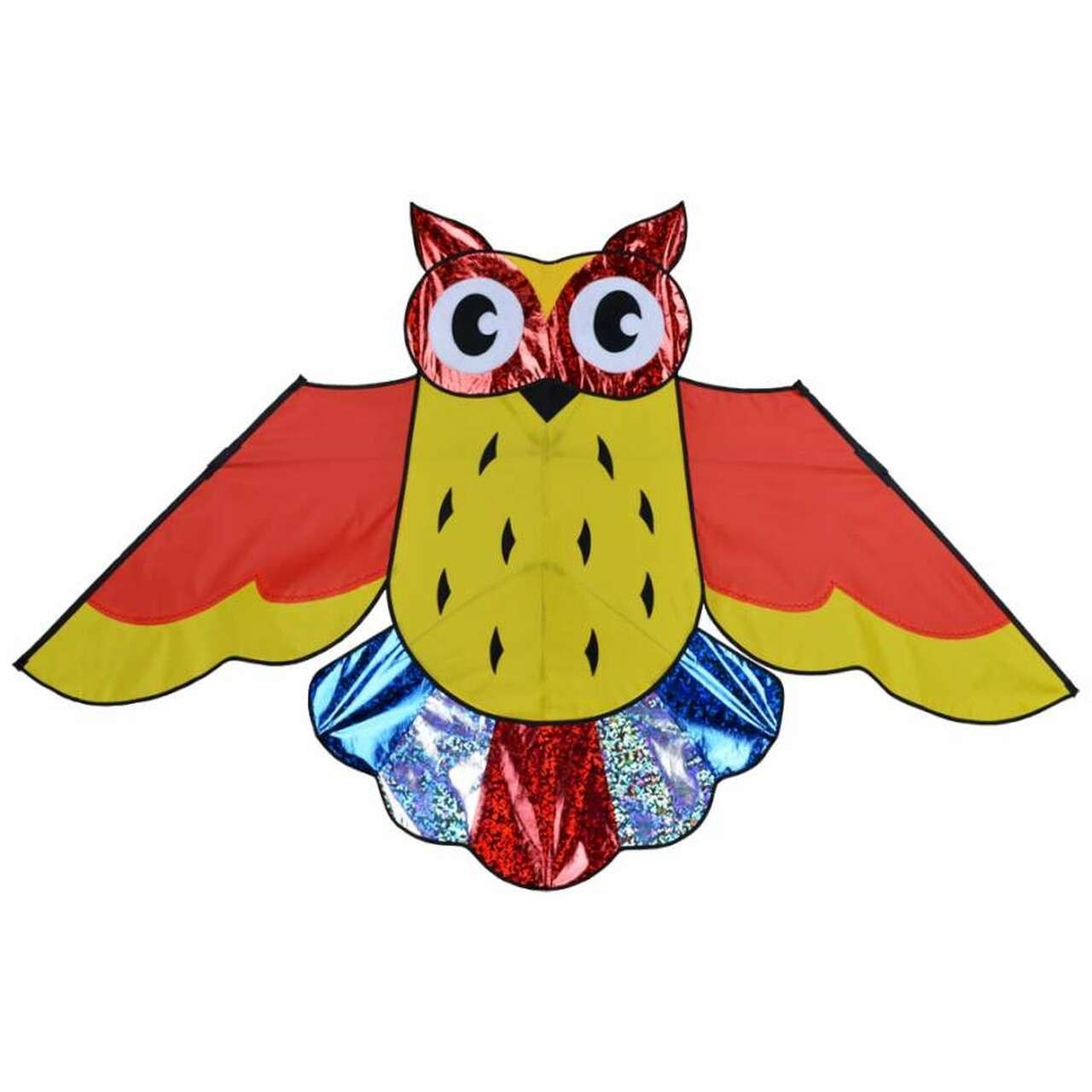 Bold Innovations Kite Holographic Owl Rainbow