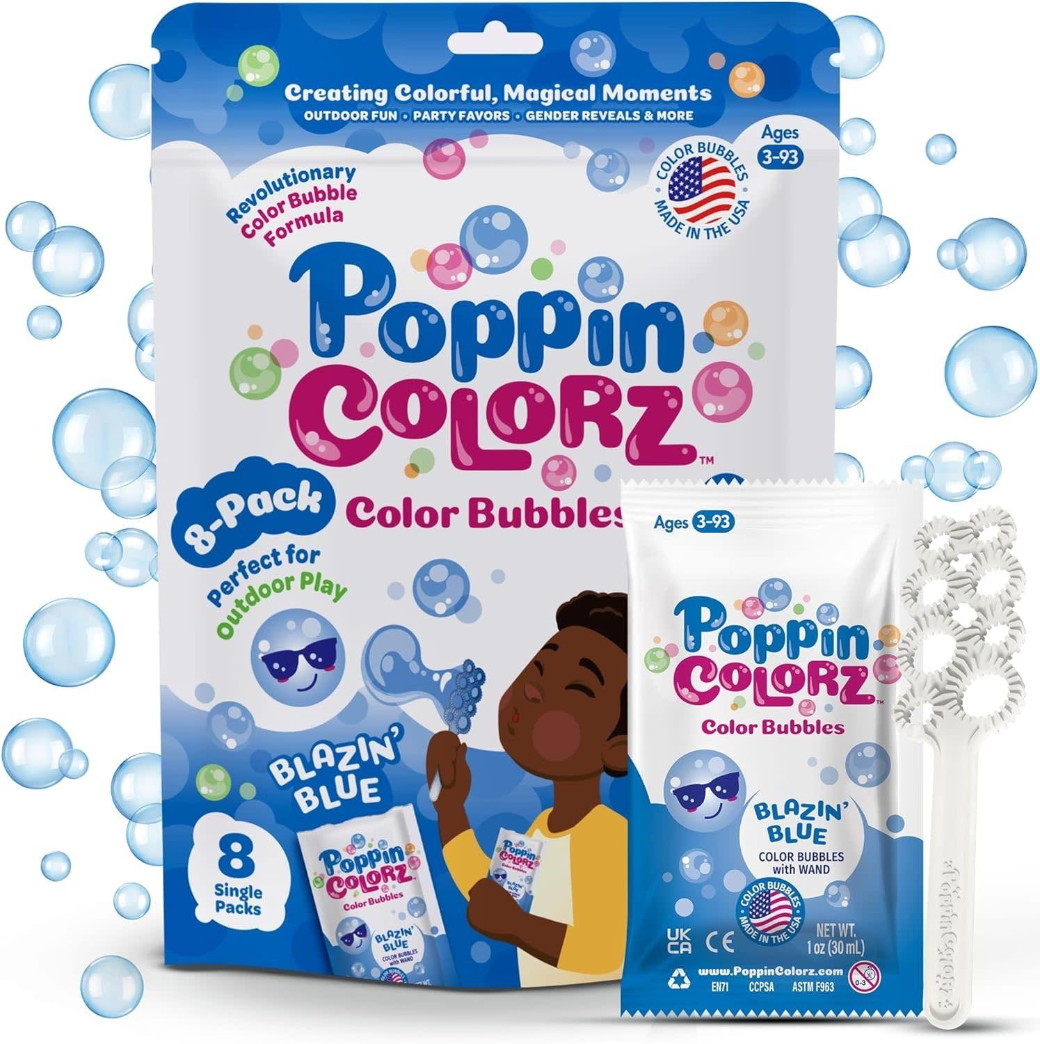 PoppinColorz Blazin&#39; Blue Bubbles Party Packs