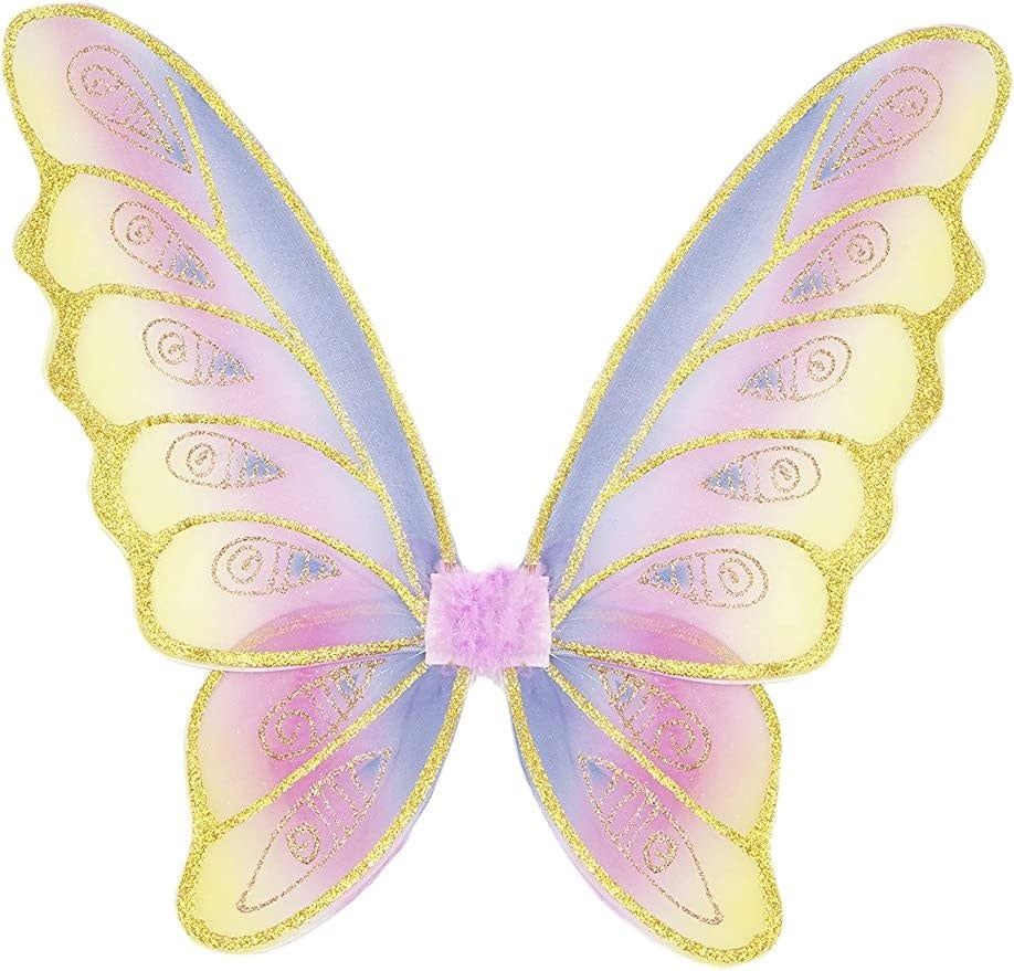 Great Pretenders Glitter Rainbow Wings Multi/Gold