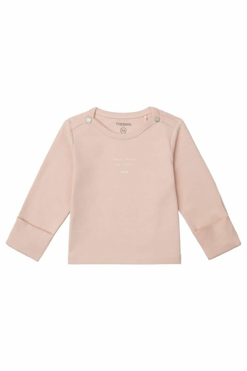 Unisex Tee Neisse Long Sleeve Rose Smoke Size  62  (2-4 months)