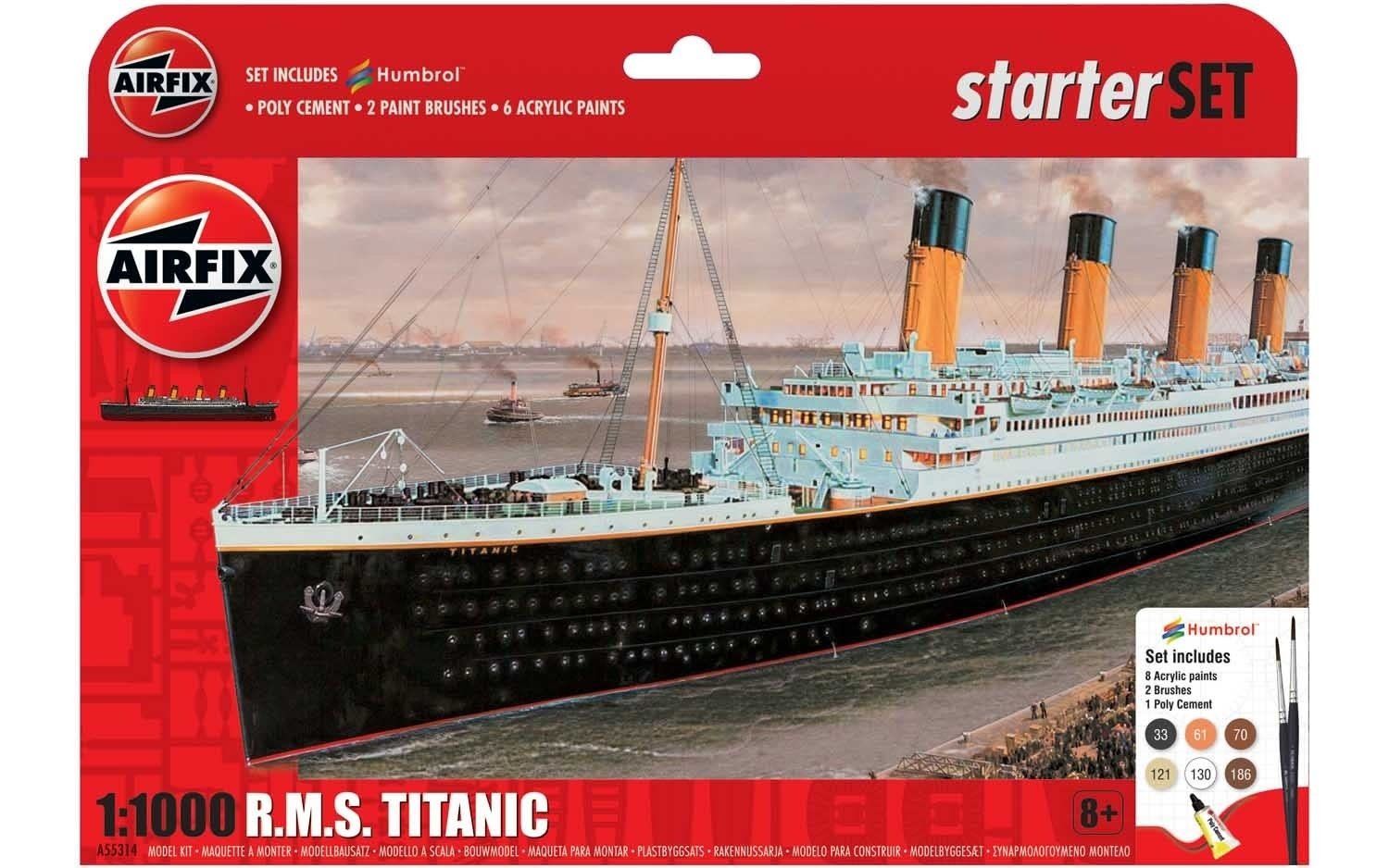 Airfix Model 1/1000 Titanic Starter Set