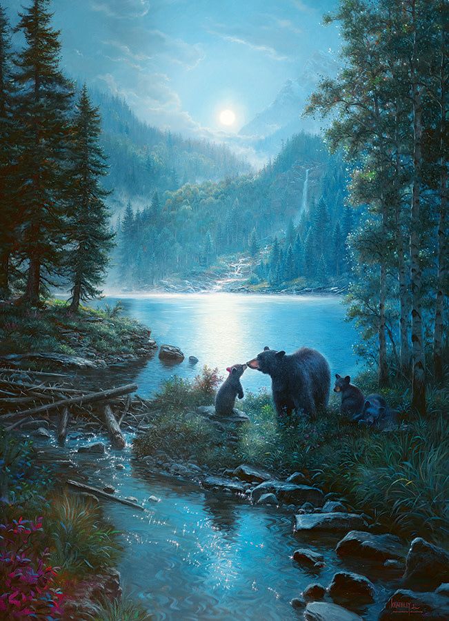 Cobble Hill Puzzle 1000pc Bear Night