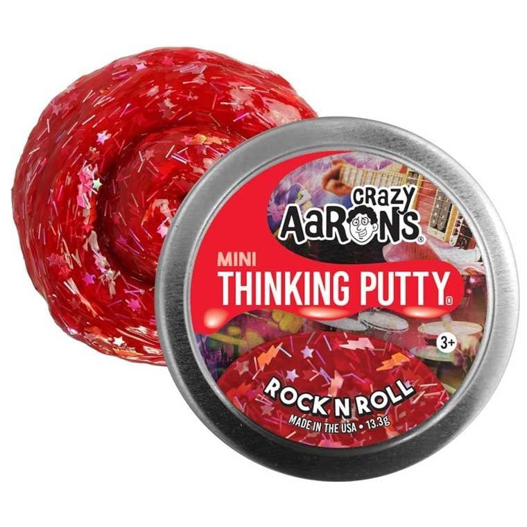 Crazy Aaron&#39;s Thinking Putty Mini Tin Rock &#39;n Roll