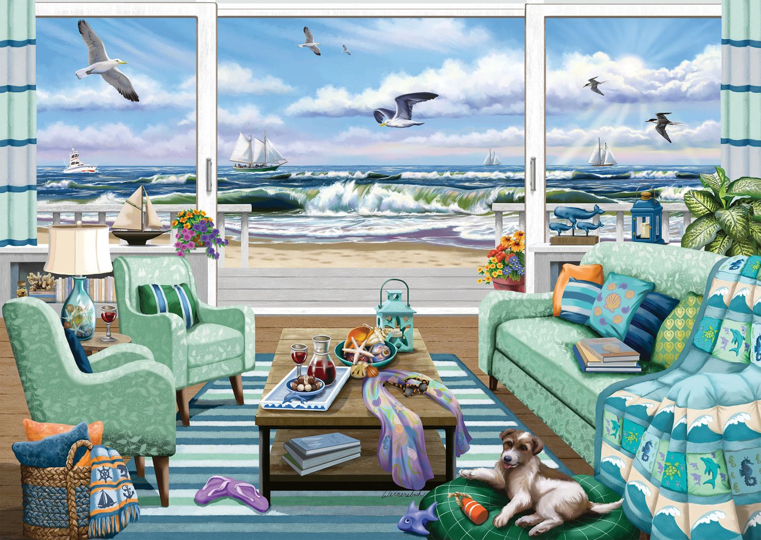 Ravensburger Puzzle 1000pc Beachfront Getaway