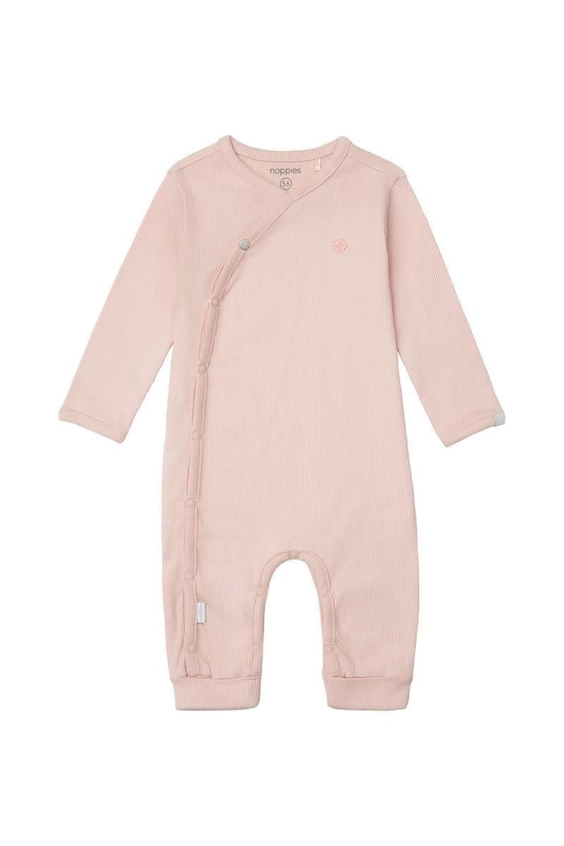 Playsuit Rib Nevis Light Rose Size 68  (4-6 months)