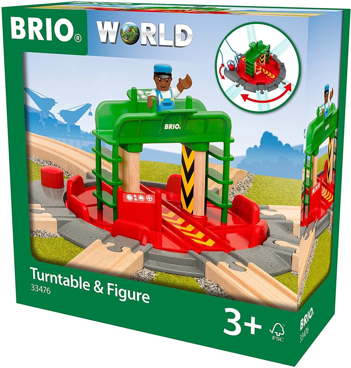 Brio World Train Turntable &amp; Figure