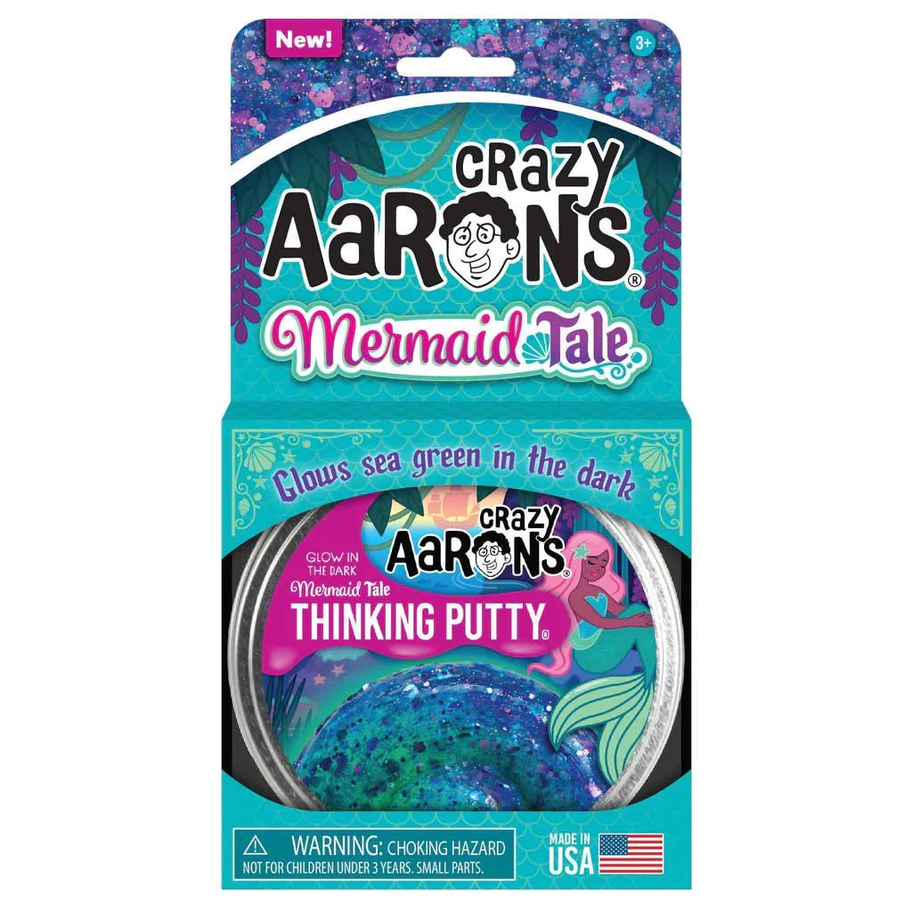 Crazy Aaron&#39;s Thinking Putty Glowbrights Mermaid Tale
