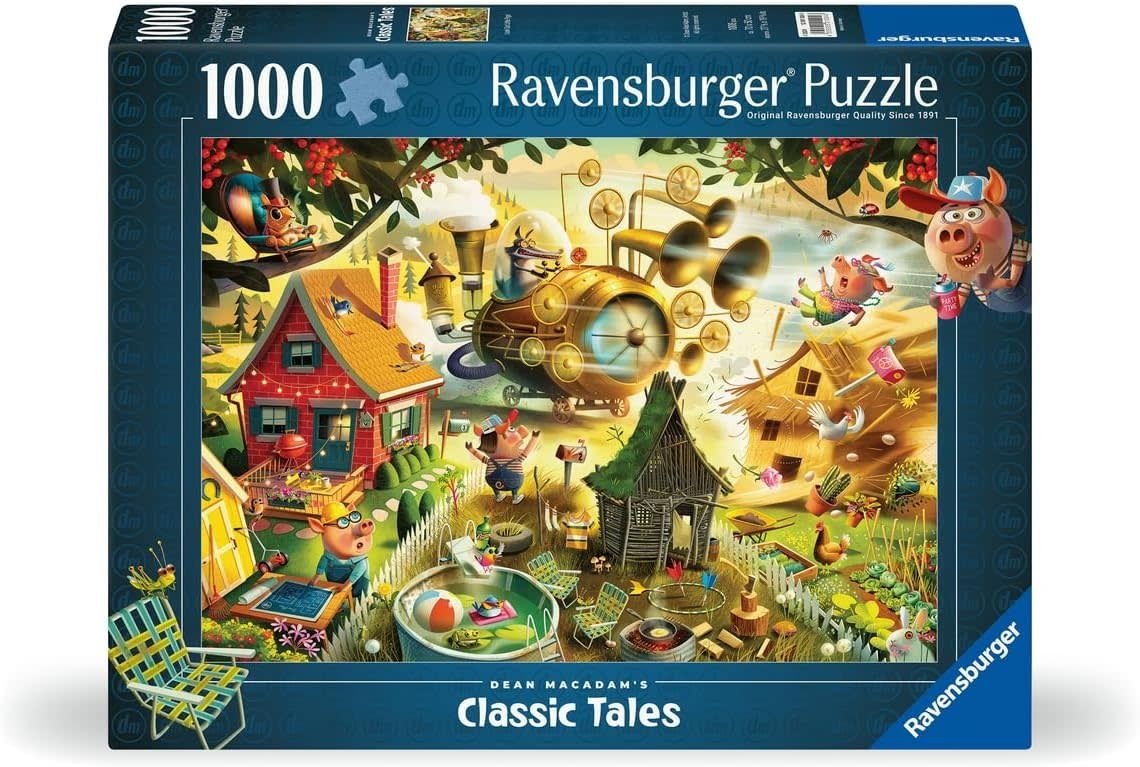 Ravensburger Puzzle 1000pc Look Out Little Pigs