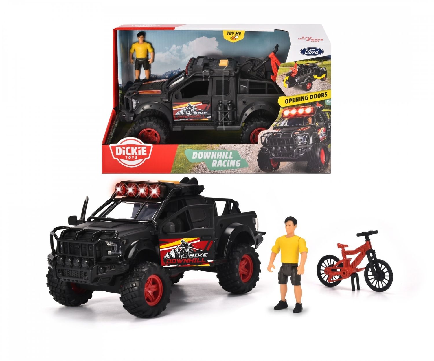 Dickie Downhill Racing Set Lights &amp; Sounds