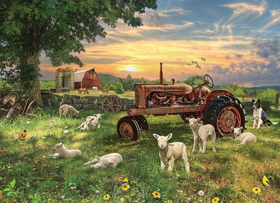 Cobble Hill Puzzle 1000pc Field at Sunrise