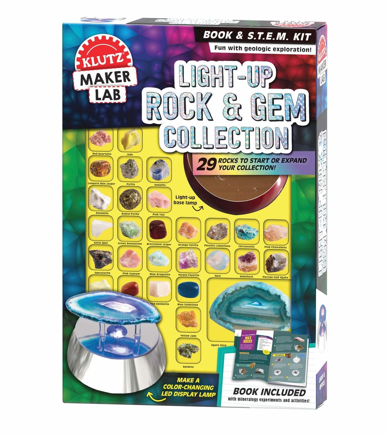 Klutz Book Light Up Rock and Gem Collection