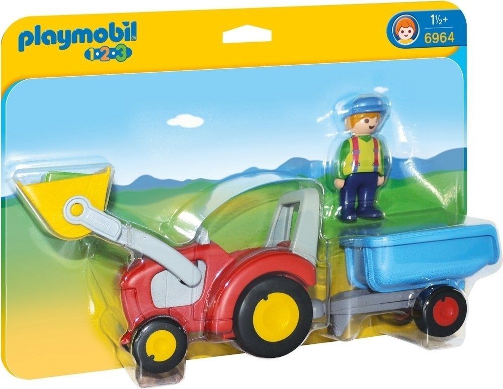 Playmobil 123 Tractor with Trailer