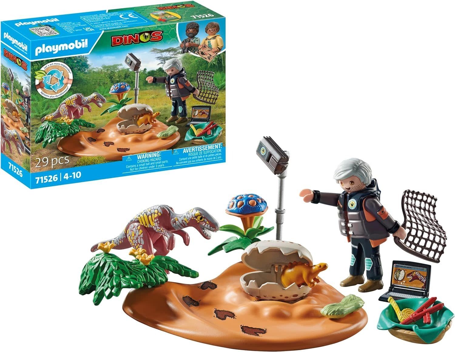 Playmobil Dinos Stegosaurus Nest with  Egg Thief