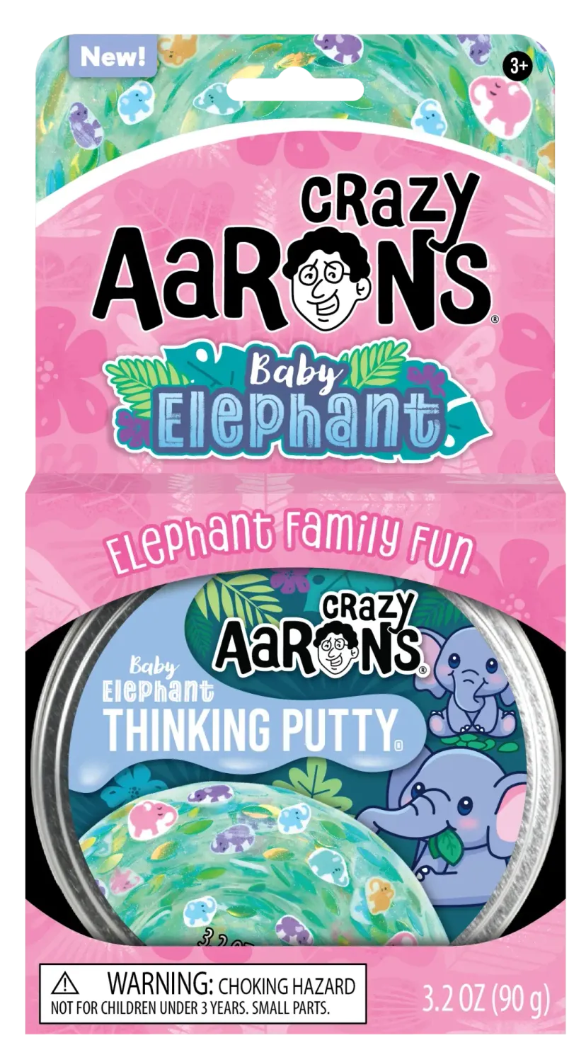 Crazy Aaron&#39;s Thinking Putty Baby Elephant