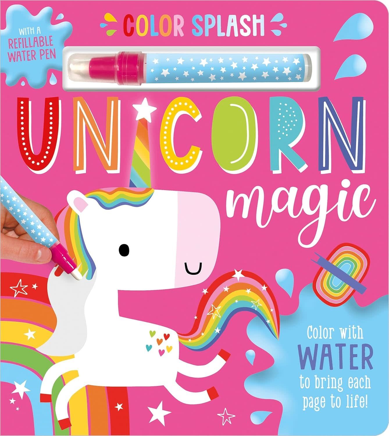 Make Believe Board Book Unicorn Magic Color with Water