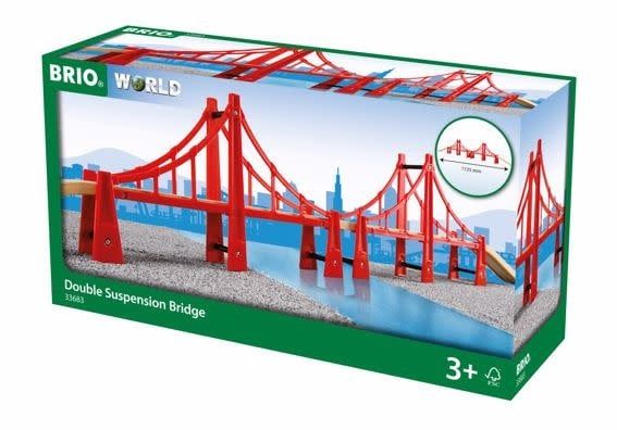 Brio World Trains Double Suspension Bridge