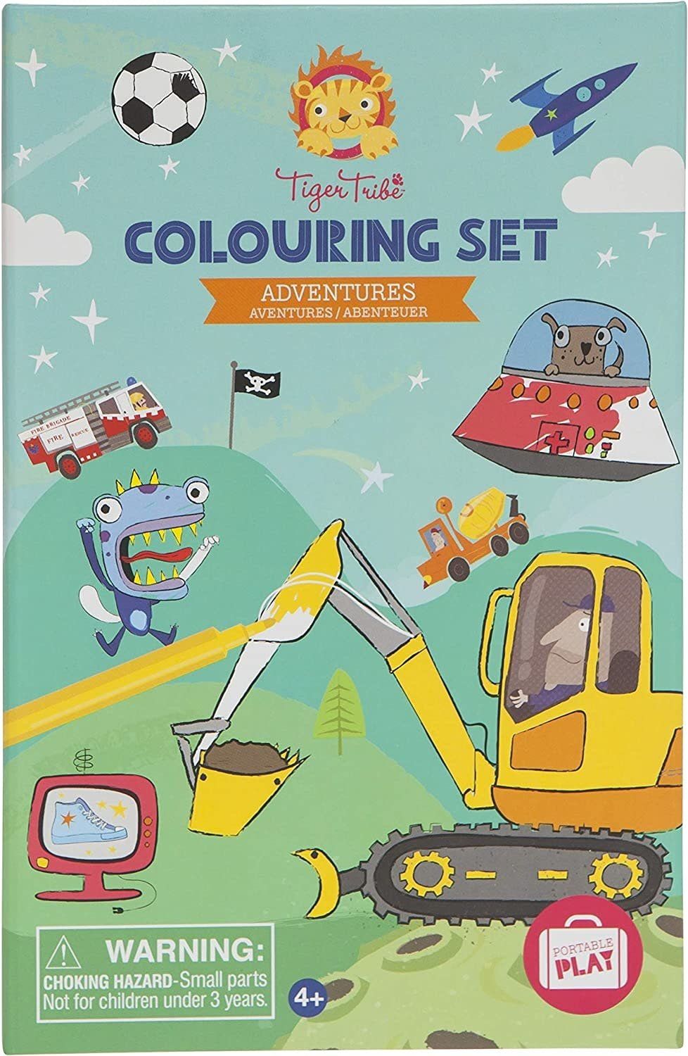 Tiger Tribe Colouring Set Coloring Adventures
