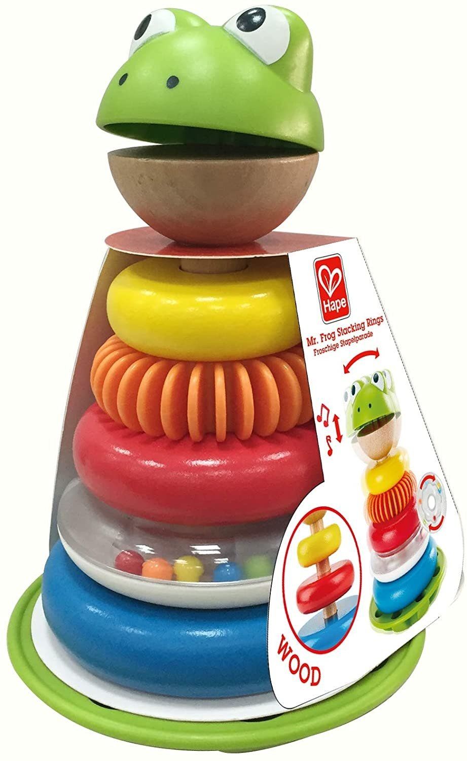 Hape Toddler Mr. Frog Stacking Rings
