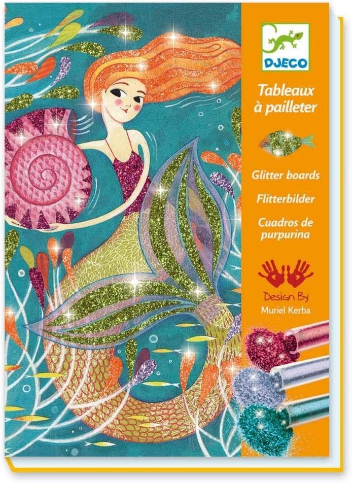 Djeco Glitter Boards Mermaids