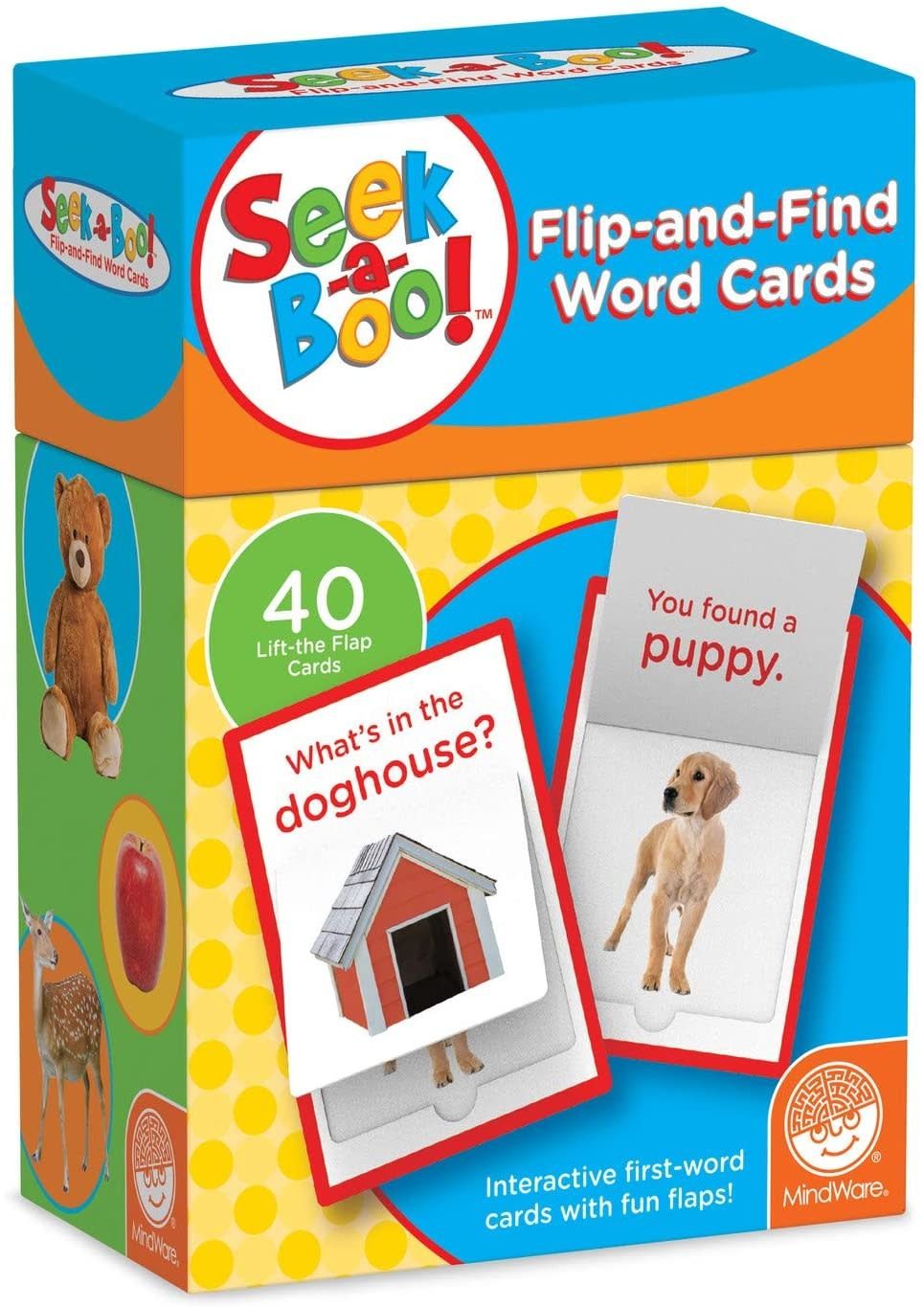 Mindware Game Seek-a-Boo Flip and Find Word Cards