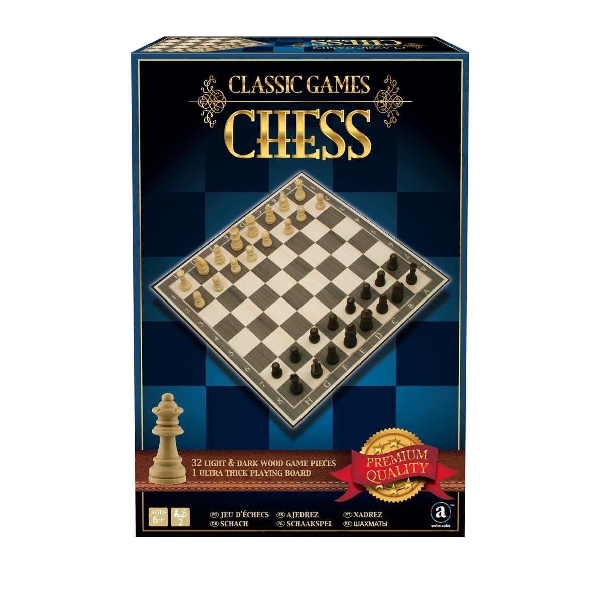 Classic Games Wood Chess