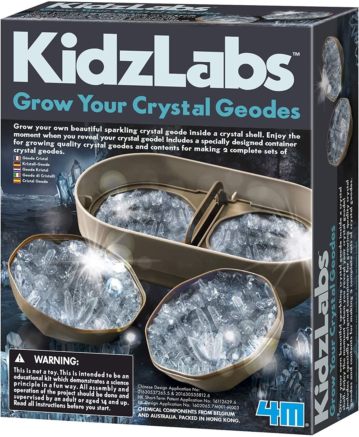 4M Kidzlab Crystal Geode Growing Kit