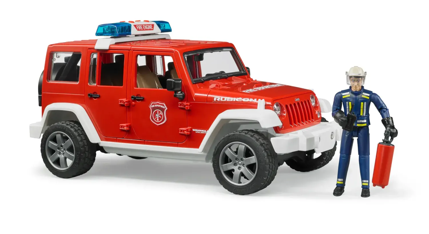 Bruder Jeep Wrangler Fire Truck