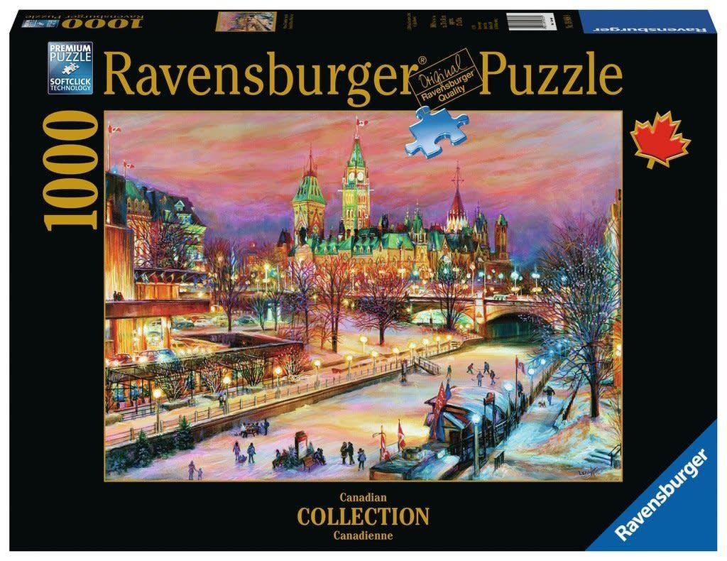 Ravensburger Puzzle 1000pc Canadian Ottawa Winterlude Festival