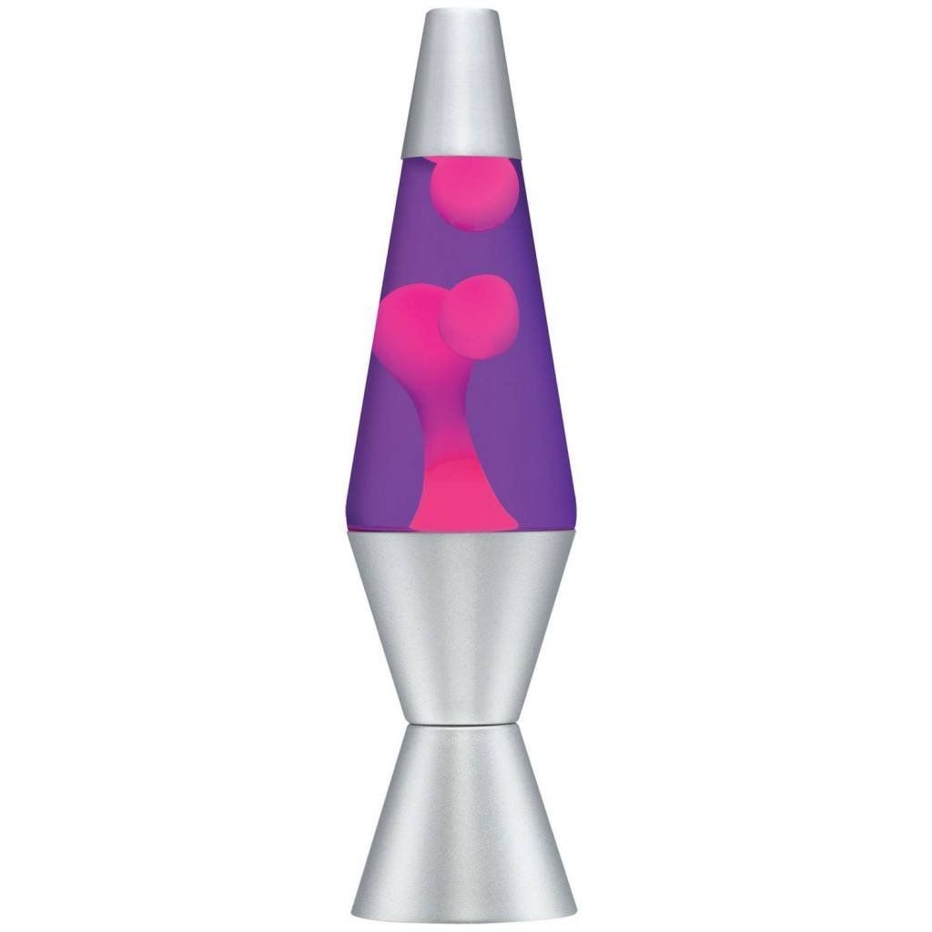 Lava Lamp Purple Liquid Pink Lava 14.5&quot; In-store only.