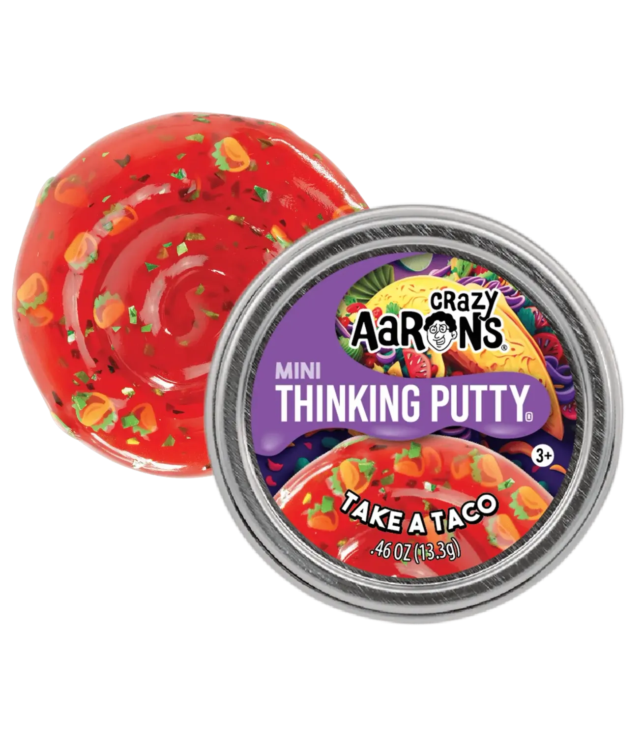 Crazy Aaron&#39;s Thinking Putty Mini Tin Take a Taco