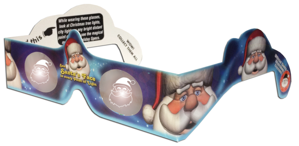 Holiday Specs 3D Glasses: Santa