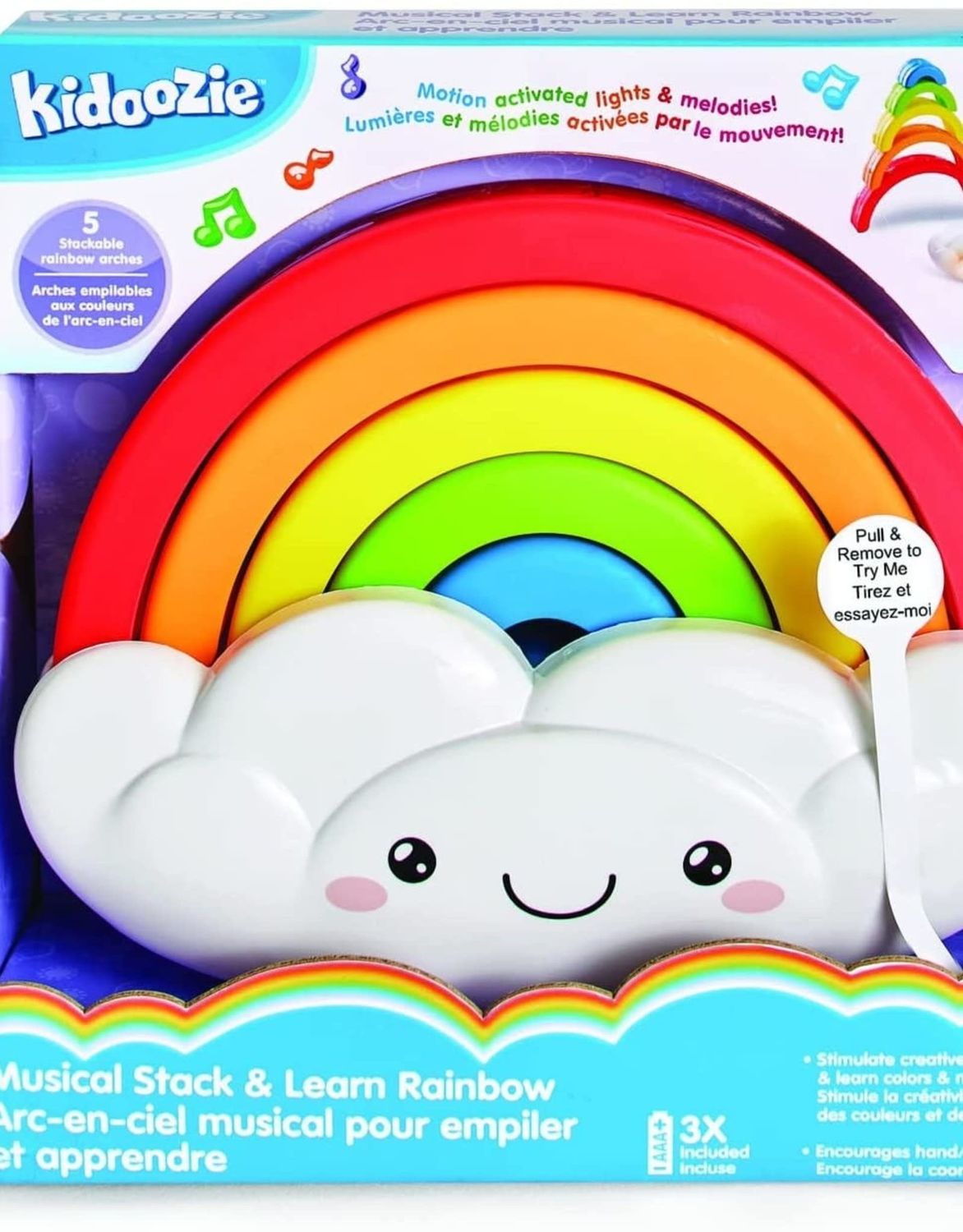 Kidoozie Musical Stack &amp; Learn Rainbow