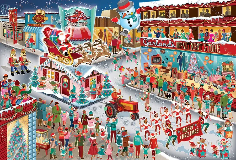 Cobble Hill Puzzle 2000pc Santa&#39;s Parade