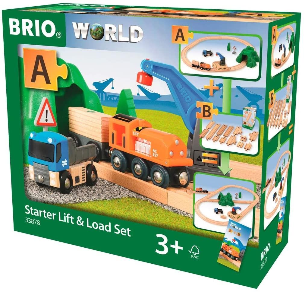 Brio World Railway Starter Set Lift &amp; Load