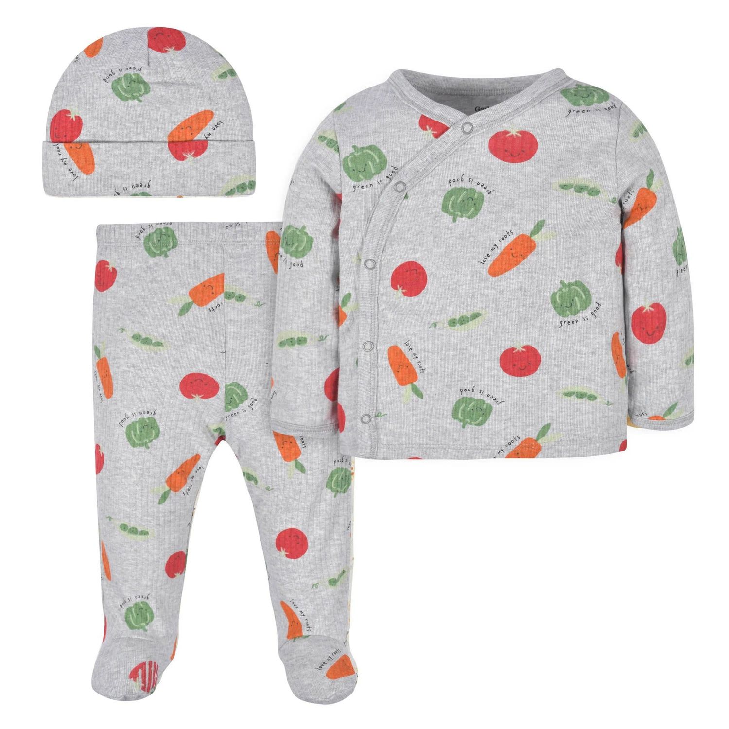Take Me Home Set Neutral Vegetables 3 Piece 0-3 months