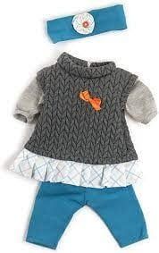 Doll Outfit Mild Weather Grey Set 15 3/4&quot;