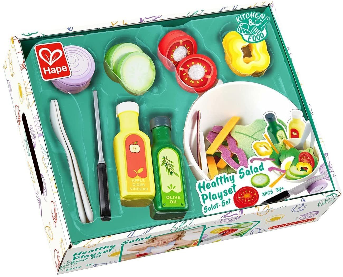 Hape Play Food Healthy Salad Playset