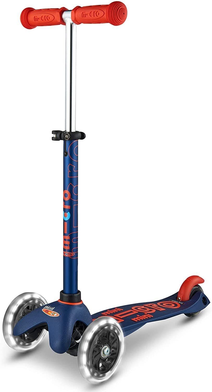 Kickboard Scooter Mini Micro Deluxe LED Navy
